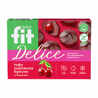 Тофу пирожное "Брауни с вишней", 360 гр фото 1