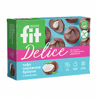 Тофу пирожное "Брауни с кокосом", 360 гр фото 2